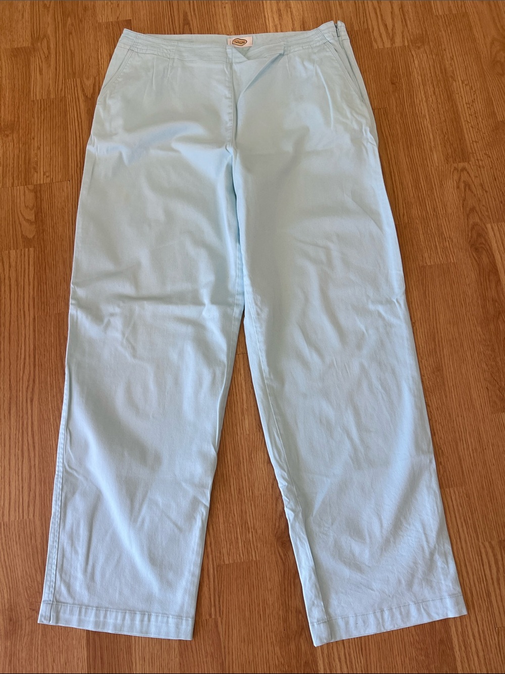 Vintage Talbots Stretch Light Blue Women's Straight-Leg Pants Sz 16